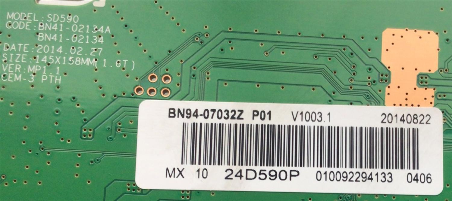 MAIN PARA MONITOR SAMSUNG ORIGINAL / NUMERO DE PARTE BN94-07032Z / BN41-02134A / BN97-07997E / BN9407032Z / 07032Z / NUMERO DE PANEL CY-MH236BGLV3H / DISPLAY LSM236HL01-V01 / MODELO S24D590PL / LS24D590PLY/ZA - Imagen 3